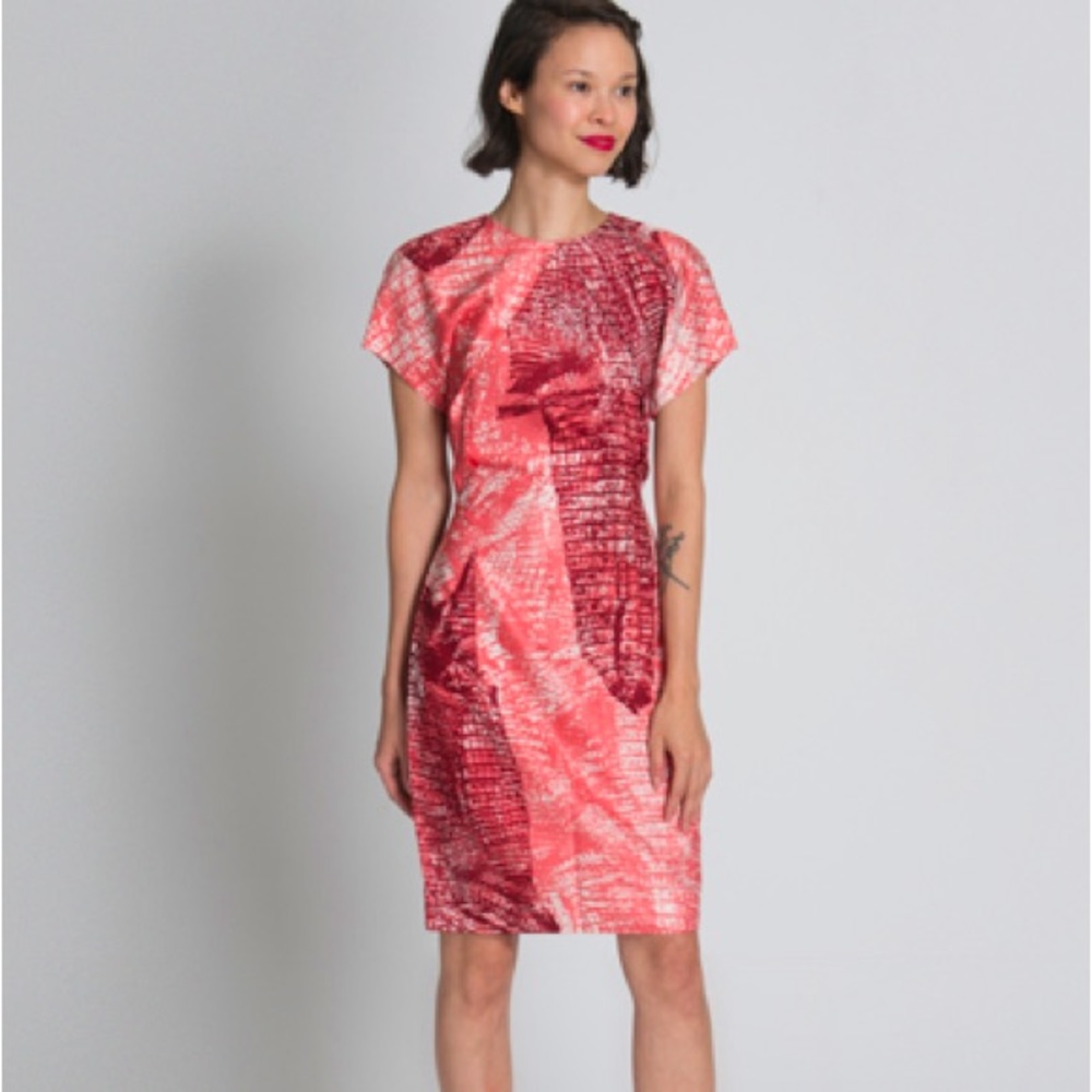 ACNE PRINTED SWEETY KROKO DRESS